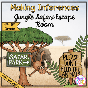Making Inferences Safari Webscape™ Escape Room - 4th & 5th Grade Reading Games