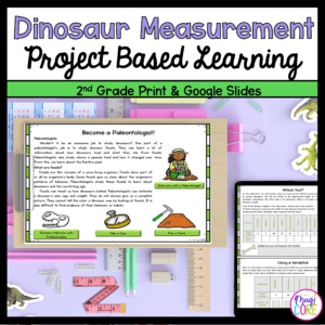 Dinosaur Measurement Project Based Learning - 2nd Grade Math PBL