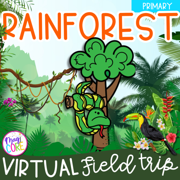 Virtual Field Trip Rainforest Habitat Animals Google Slides Seesaw 1st Grade