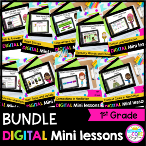 1st Grade Reading Mini Lessons GROWING Bundle - Google Slides & Seesaw