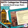 Categorize Shapes Geometry Escape Room - Google Slides & Printable - 3rd Grade