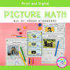 1st Grade Math Picture Problems in Google Slides & Printable Format