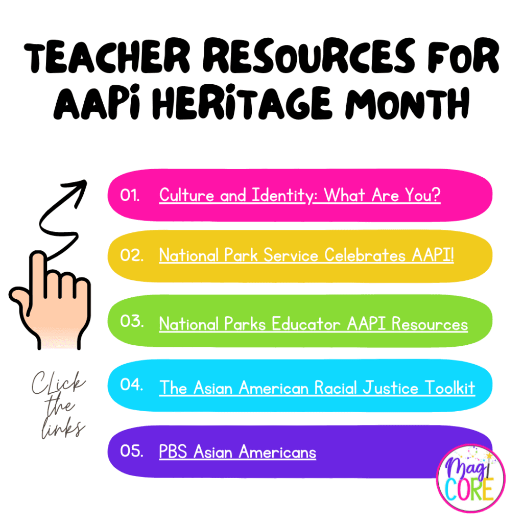 Resources for teachers to teach about aapi heritage month