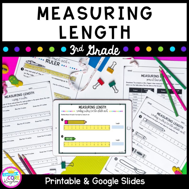 Measuring Length Unit for Google Slides Distance Learning 3.MD.B.4