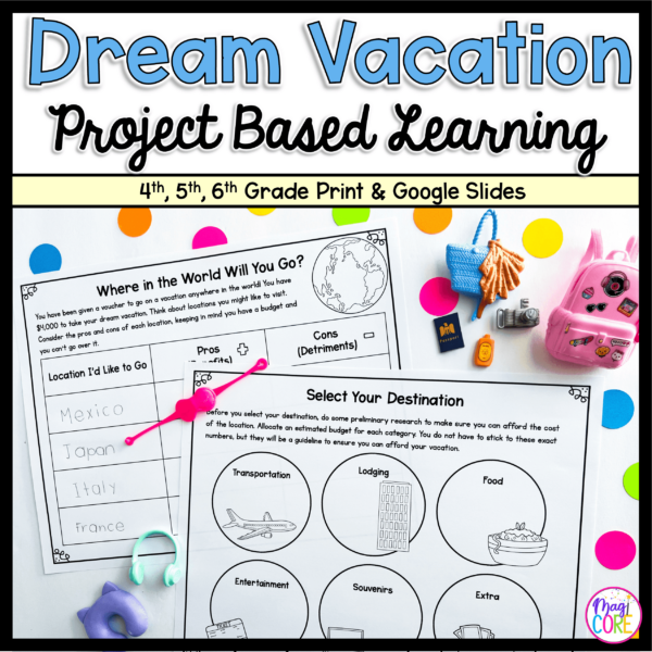 Plan a Vacation Project Based Learning Task - Upper Elementary