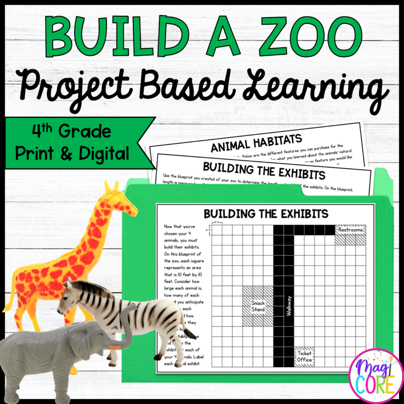 Build a Zoo Project Based Learning - 4th Grade Math PBL