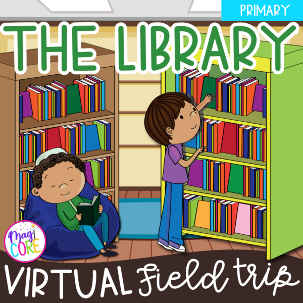 Virtual Field Trip Library 1st Grade Google Slides & Seesaw Community Activity