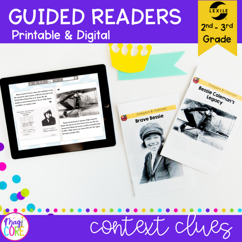 Guided Reading Packet: Compare & Contrast - RI.2.9 & RI.3.9 - Printable & Digital