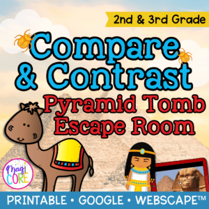 Compare & Contrast Nonfiction Texts Escape Room & Webscape™ - 2nd & 3rd Grade