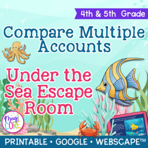 Compare Multiple Accounts Escape Room & Webscape™ - 4th & 5th Grade