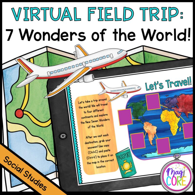 Virtual Field Trip - The 7 Wonders of the World in Google Slides & Seesaw Format
