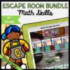 Math Escape Room GROWING Bundle - 5th Grade in Printable & Digital Format