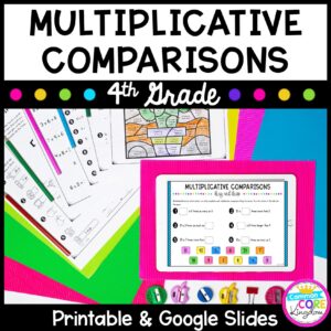 Multiplicative Comparisons Unit - Google Slides Distance Learning 4.OA.A.1