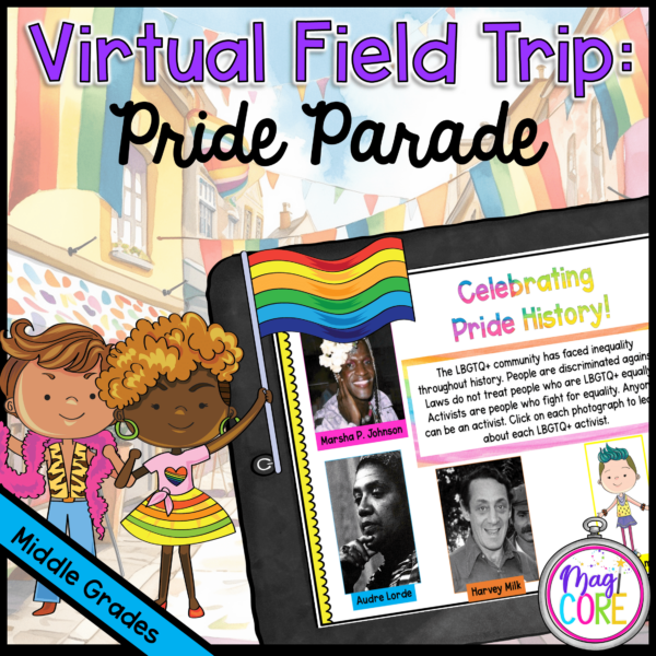 Gay Pride Month Virtual Field Trip to LGBTQ Pride - Google Slides & Seesaw