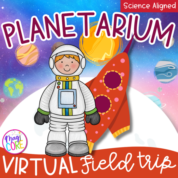Virtual Field Trip Planetarium - Space Moon Constellations Google Slides Seesaw