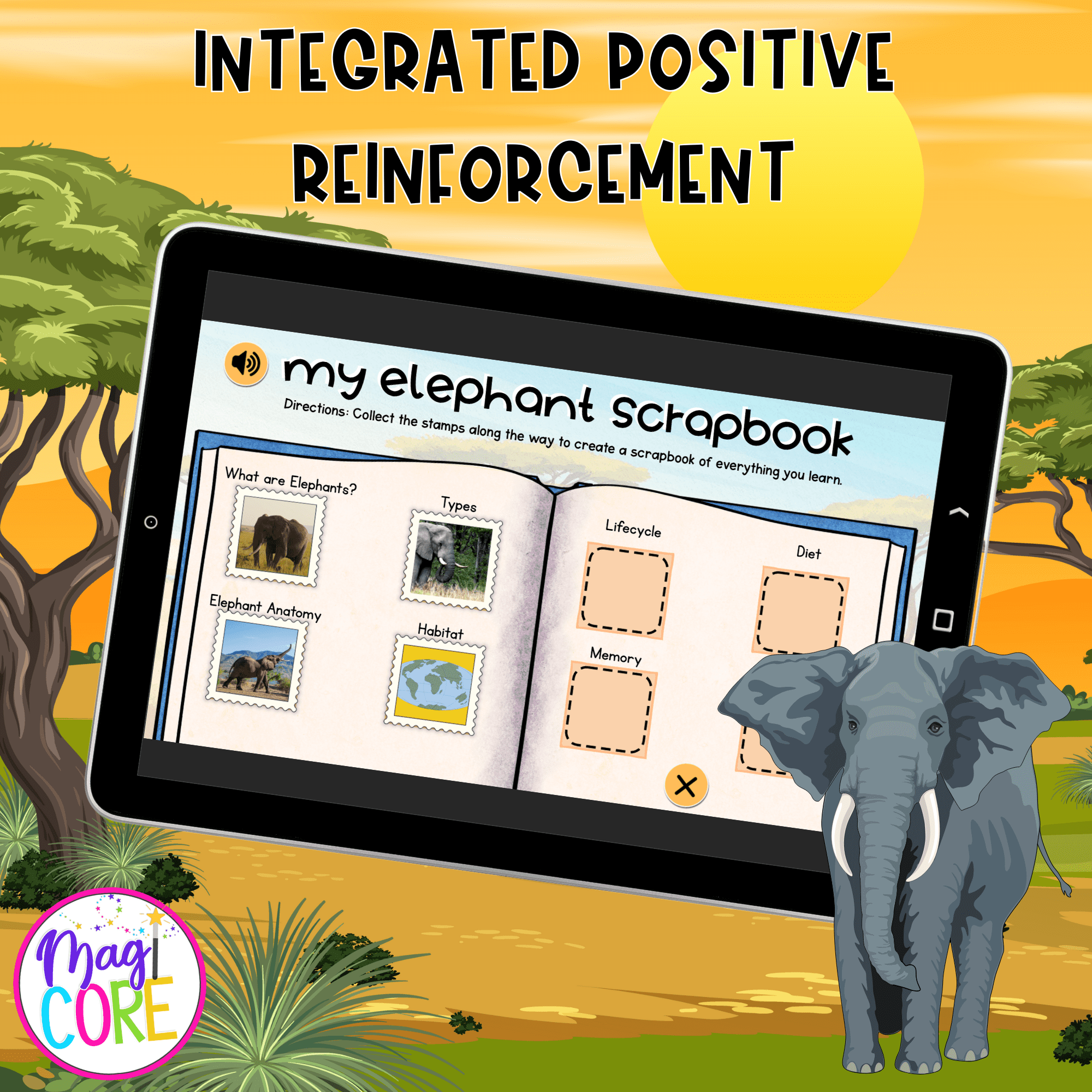 Elephants Lesson Digital Resource Activity Animal Habitat Life Cycle Diet Memory - Image 6