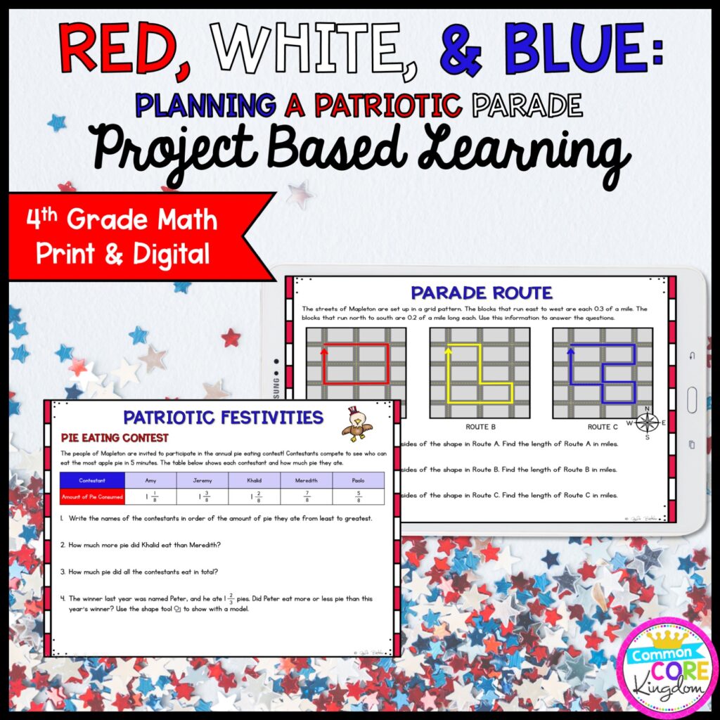 Patriotic Parade Project Learning - 4th - Printable & Google Distance Learning