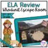 ELA Review Reading Comprehension Escape Room - 2nd & 3rd Grade - Digital & Print
