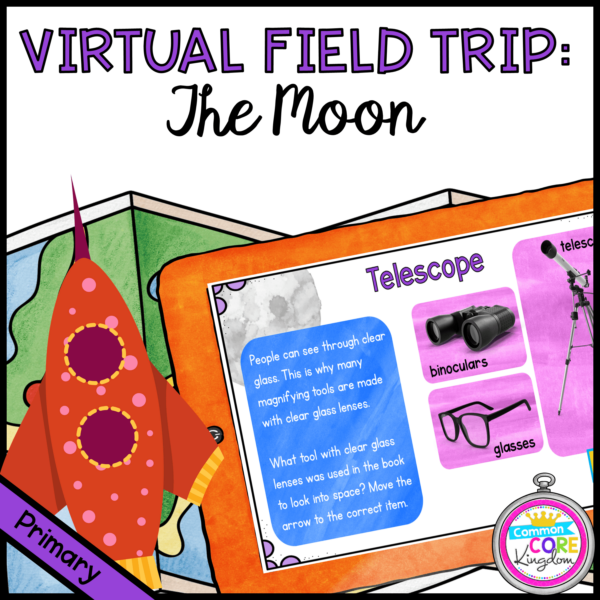 Virtual Field Trip to the Moon - Primary - Google Slides & Seesaw