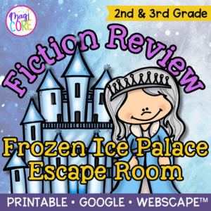 Frozen Ice Palace Fiction Review Escape Room & Webscape - 2nd & 3rd Grade