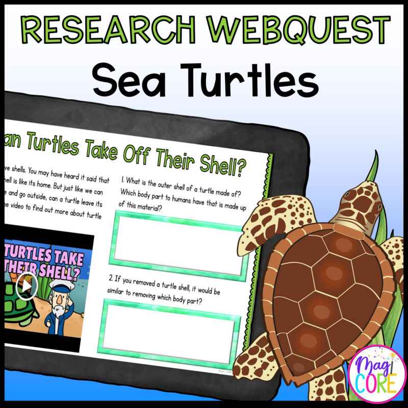 Sea Turtles Digital Research WebQuest - 2nd-5th Grade - Google Slides
