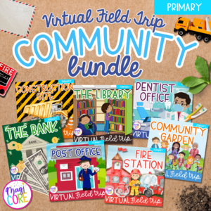 Community Places Virtual Field Trips 1st Grade Bundle - Google Slides & Seesaw