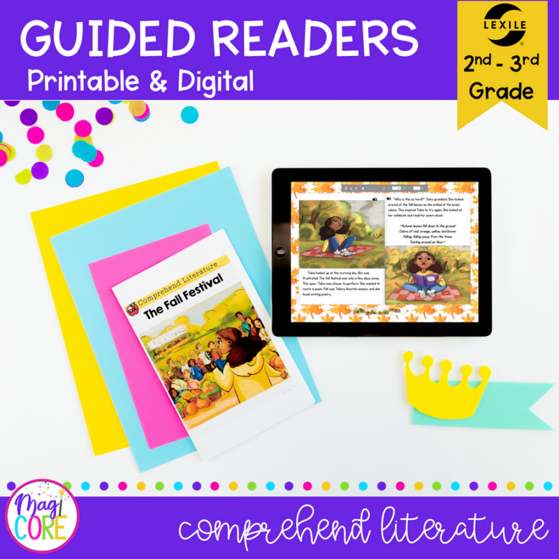 Guided Reading Packet: Comprehend Literature - 2nd & 3rd Grade RL.2.10 RL.3.10 - Printable & Digital