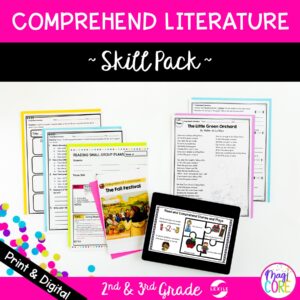 Comprehend Literature Skill Pack Bundle - RL.2.10 RL.3.10- Print & Digital