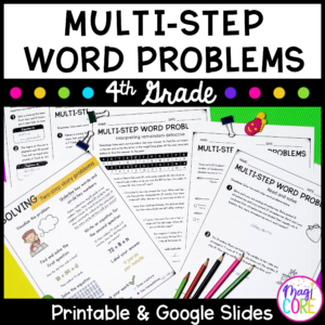 Multi-Step Word Problems - 4th Grade Math - Print & Digital - 4.OA.A.3