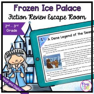 Fiction Review – 2nd & 3rd Grade Reading Comprehension Escape Room – Digital & Printable