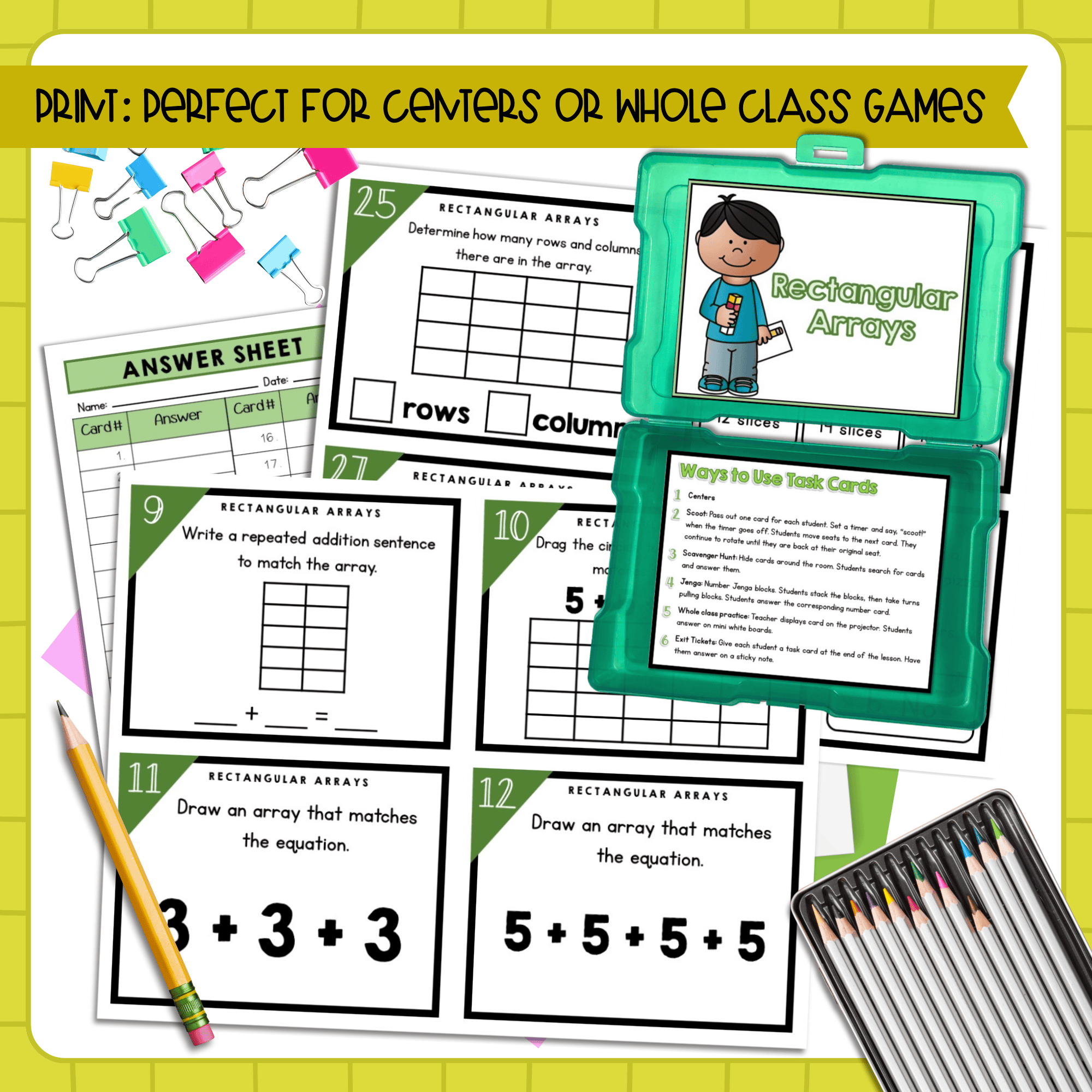 2nd Grade Math Task Card Bundle - Image 2