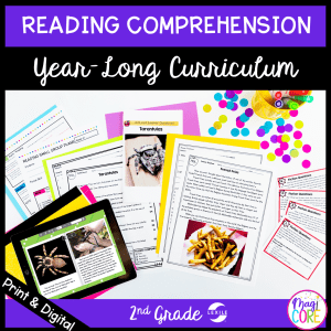 2nd Grade Reading Comprehension Curriculum - Full Year Bundle - Digital & Print