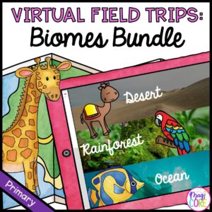 Primary Virtual Field Trips - Biomes GROWING Bundle - Google Slides & Seesaw