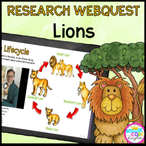 Research Webquest: Lions! - Google Slides for Distance Learning