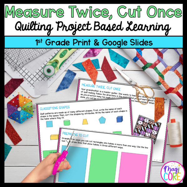 Measurement & Geometry - 1st Grade - Make A Quilt Project Based Learning