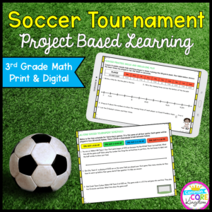 Algebraic Thinking "Soccer" Project Based Activity - 3rd Grade Print & Digital