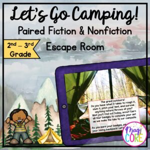 Paired Fiction & Nonfiction Escape Room - 2nd & 3rd Grade - Digital & Print