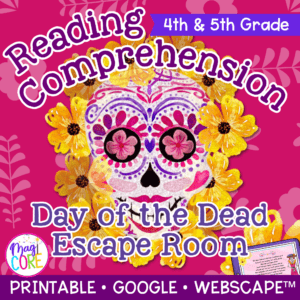 Day of the Dead Escape Room & Webscape™ - 4th & 5th Grade - Print & Digital