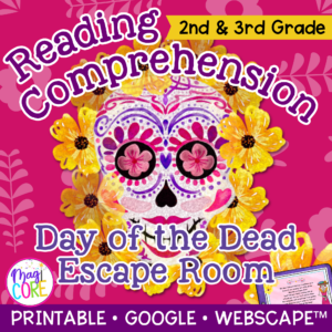 Day of the Dead Escape Room & Webscape™ - 2nd & 3rd Grade - Print & Digital