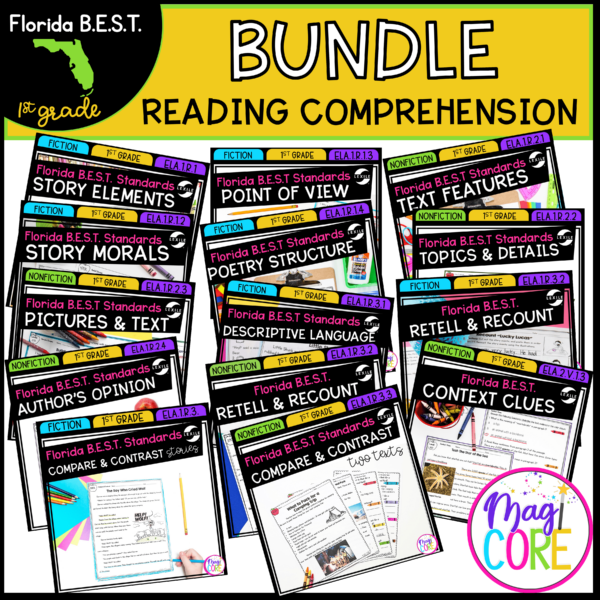 1st Grade Florida BEST Standards Reading Comprehension Bundle - FL B.E.S.T. ELA