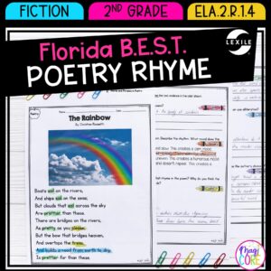 Rhyme Schemes in Poetry - 2nd Grade Florida BEST Standards - ELA.2.R.1.4