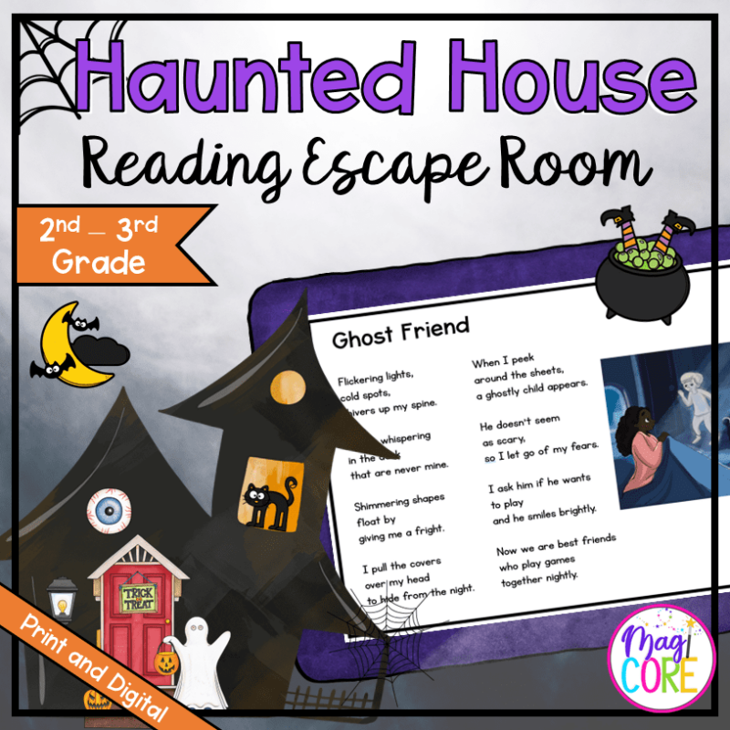 Escape the Haunted House Halloween Escape Room & Webscape™ - 2nd & 3rd Grade