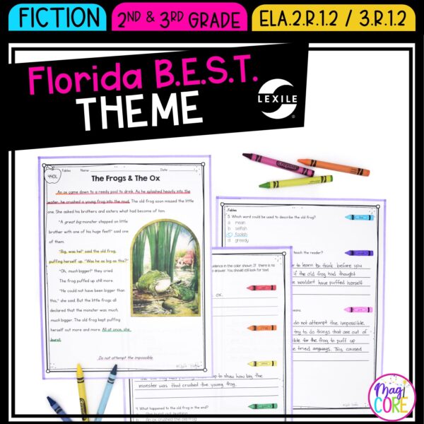 Theme - 2nd & 3rd Grade Florida BEST Standards - B.E.S.T. ELA.2.R.1.2/3.R.1.2