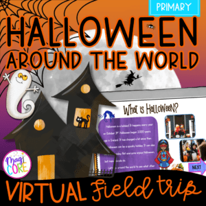 Virtual Field Trip: Halloween Around the World - Primary - Google Slide & Seesaw