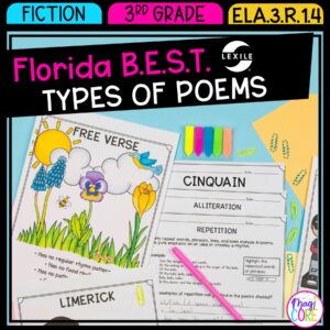 Types of Poems - 3rd Grade Florida BEST Standards - ELA.3.R.1.4