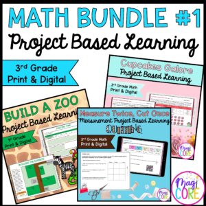 3rd Grade Math Project Based Learning Bundle #1