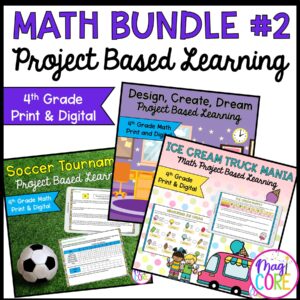 4th Grade Math Project Based Learning Bundle #2