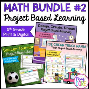 5th Grade Math Project Based Learning Bundle #2