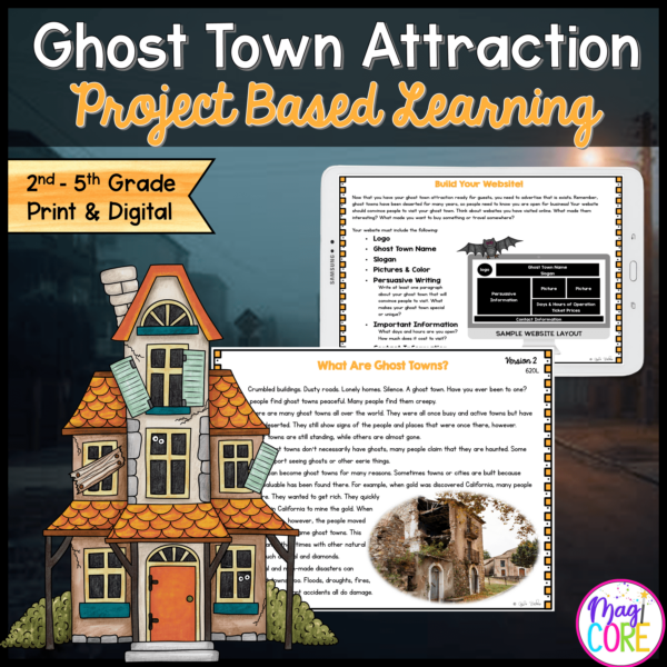 Ghost Town Halloween Resource Project Based Learning Cover