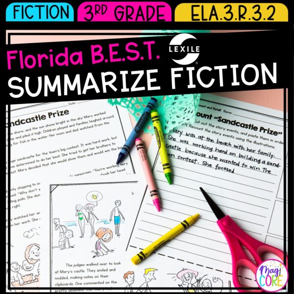 Summarize Fiction - 3rd Grade Florida BEST Standards - ELA.3.R.3.2